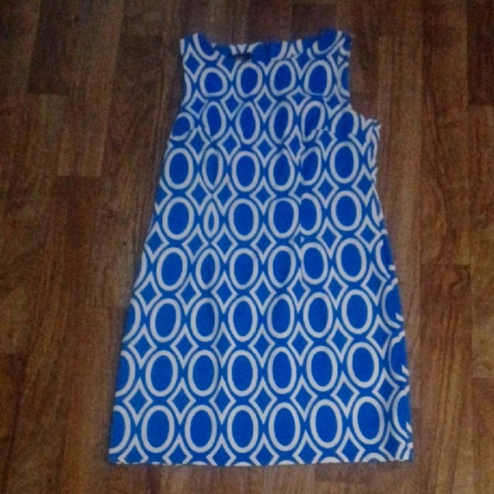 Alyx Blue and White Patterned Dress Size 12